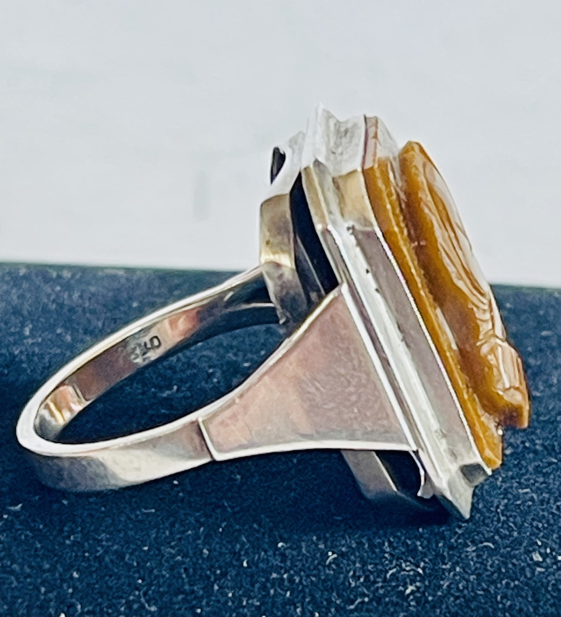 Silver Ring - Tiger's Eye -photo-2